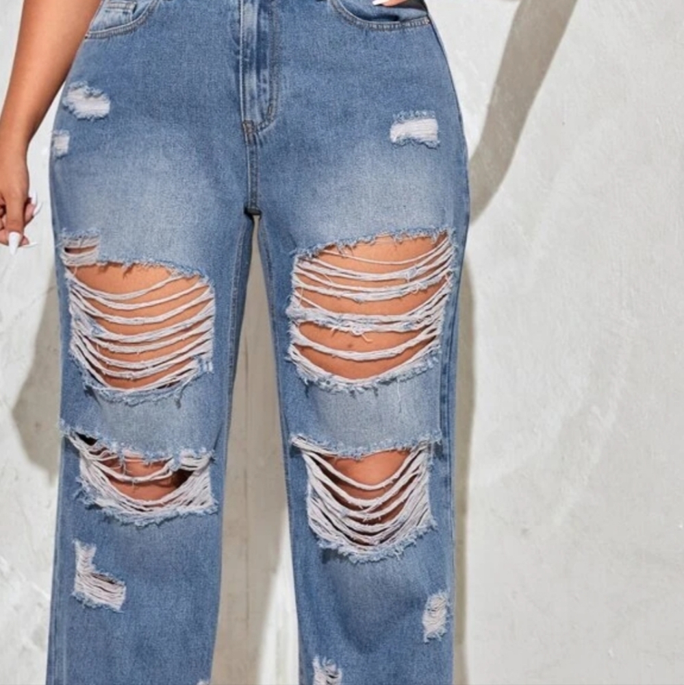 Shein,Never worn brand new  skinny waist Curve Jeans, size 4xl 74% cotton